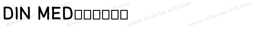 DIN MED字体转换